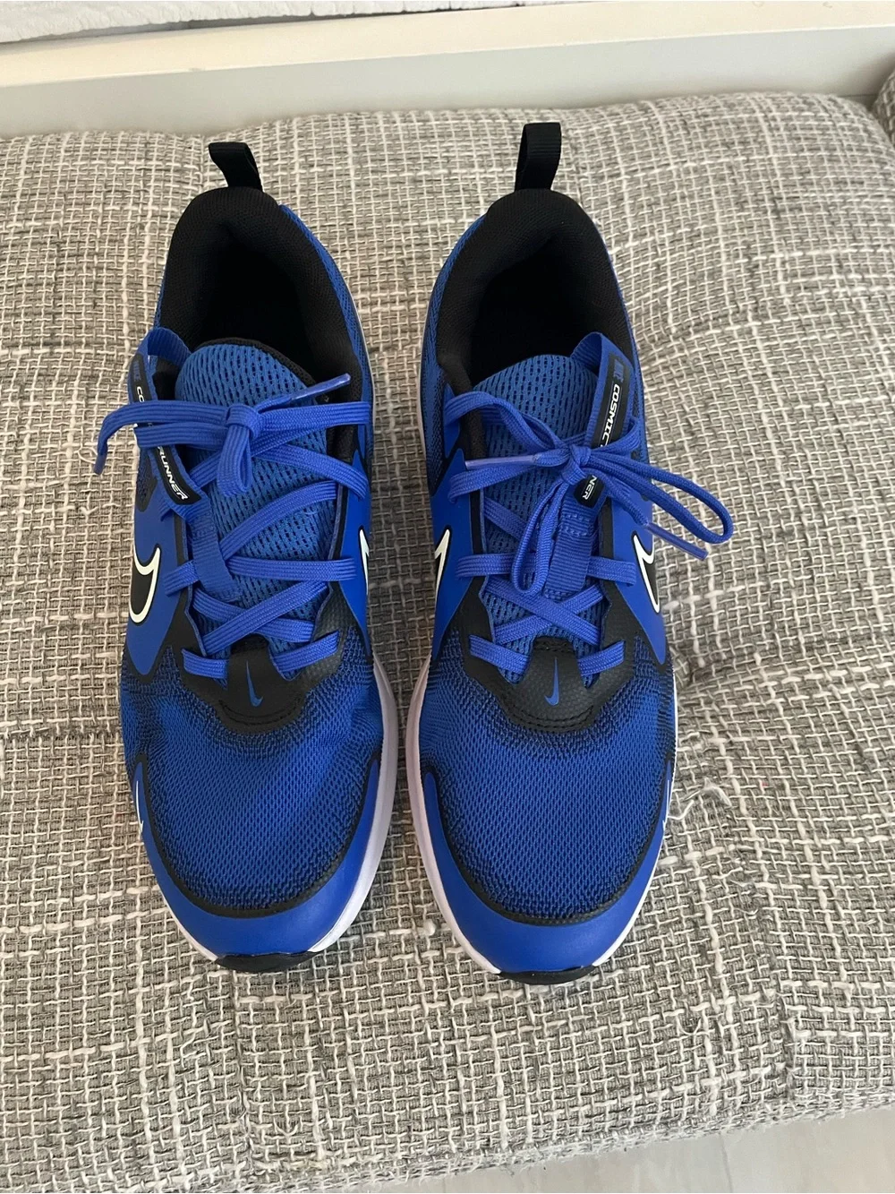 Nike Kids' Athletic Sneakers - Royal Blue & Black with White Accents